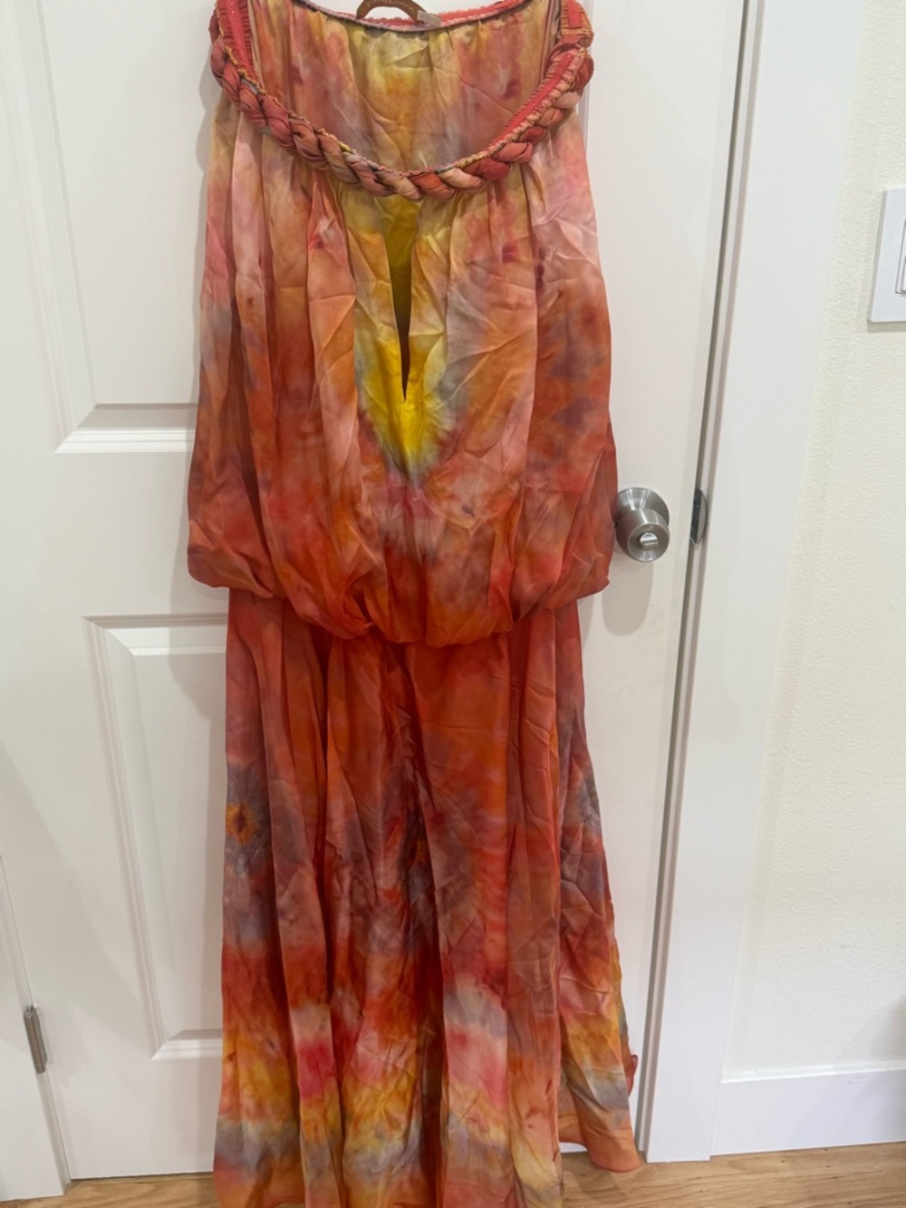 Zimmermann LUNA TWIST BANDEAU GOWN dress zimmermann size0 100%silk - Picture 4 of 10